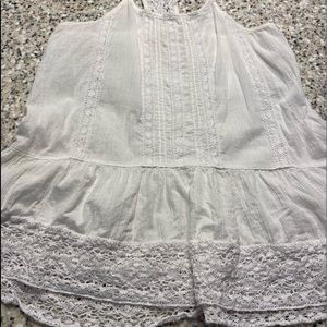 White dressy tank size med